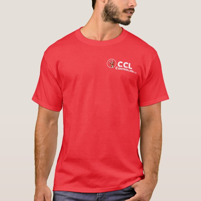 T-shirt Logo blanc des contrôleurs CCL (Devant)