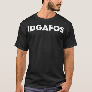 T-shirt Logo blanc Dillon Francis Classic IDGAFOS Center 