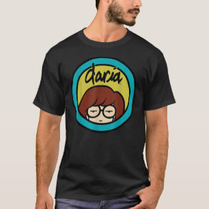 T-shirt Logo Bleu Jaune Classique Daria Essentiel Graphiqu