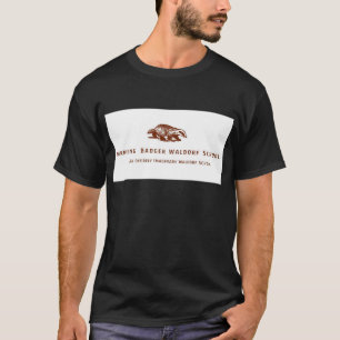 T-shirt Logo brûlant d'école de Waldorf de blaireau