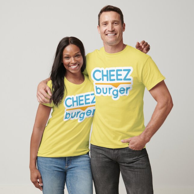 T-shirt Logo Cheezburger (couleur) (Unisexe)