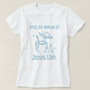 T-shirt Logo Club Social de Plage Rétro Luxe Enterrement d