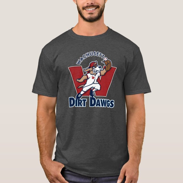 T-shirt Logo collégial d'équipe de baseball de Dawgs de (Devant)