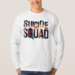 T-shirt Logo coloré de lueur du peloton de suicide
