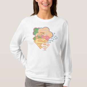 T-shirt Logo coloré de nuage de Supergirl