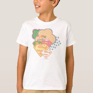 T-shirt Logo coloré de nuage de Supergirl