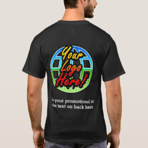T-shirt Logo commercial avant/arrière Sombre Uniforme Prom
