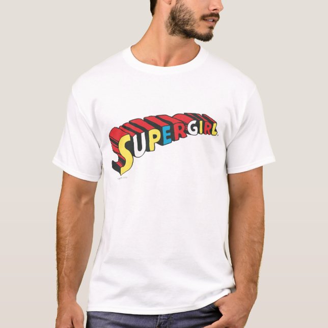 T-shirt Logo couleur super fille (Devant)