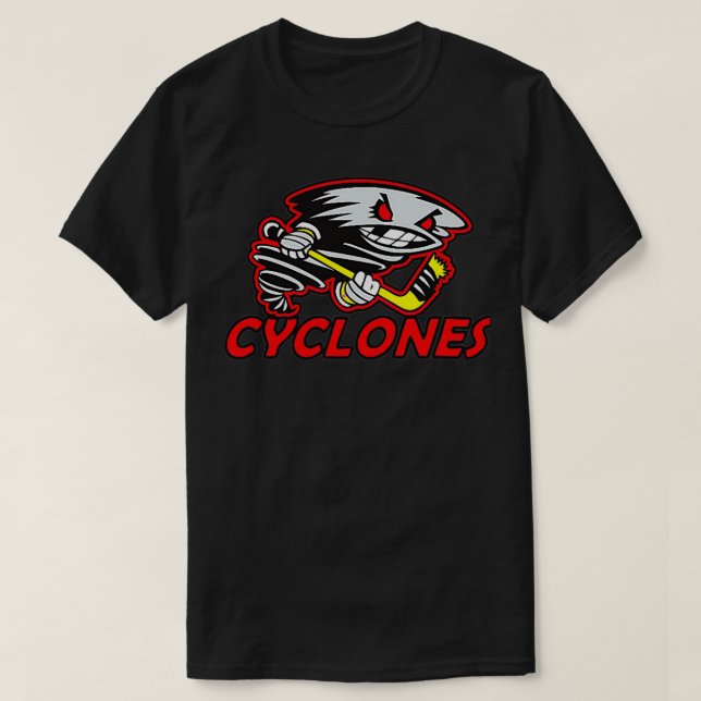 T-shirt Logo Cyclones Hockey (Design devant)
