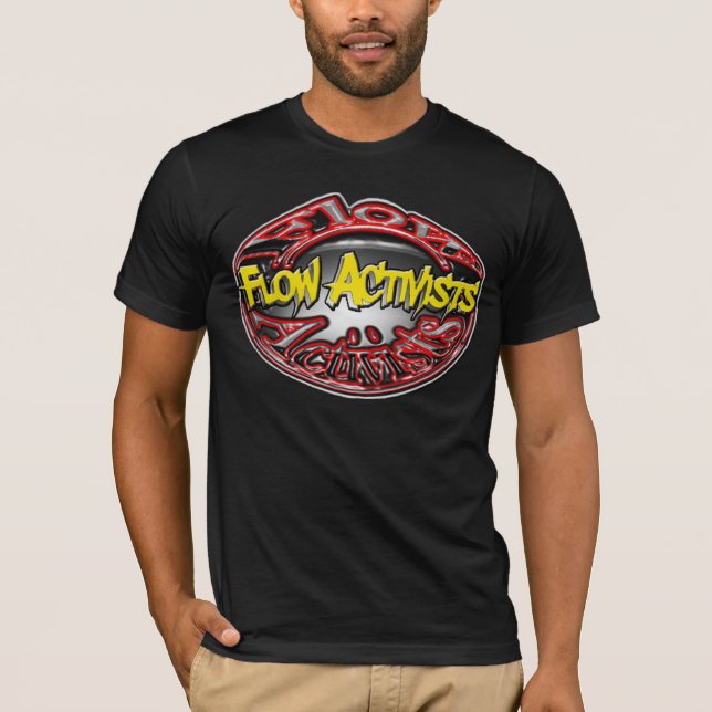 T-shirt Logo d'Acivists d'écoulement grand (Devant)