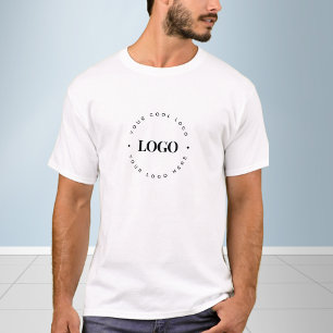 T-shirt Logo d'affaires circulaire personnalisé minimalist