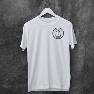 T-shirt Logo d'affaires professionnel simple et moderne bl