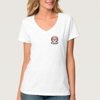 T-shirt Logo d'animation de Wuffoo Adventures Chiot Mignon