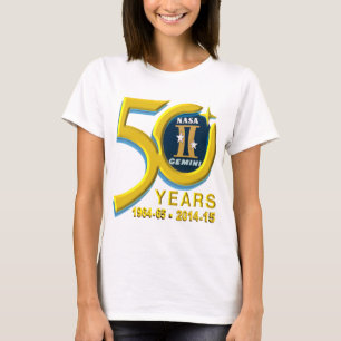 T-shirt Logo d'anniversaire de Gémeaux cinquantième