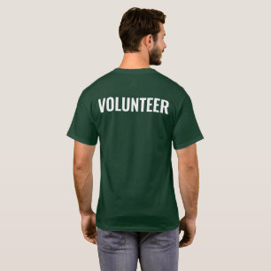 T-shirt Logo dans la poche poitrine, dos de bénévole