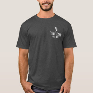 T-shirt Logo dans la poche poitrine Employé du mois Dos