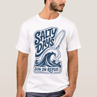 T-shirt Logo d'aventure de surf