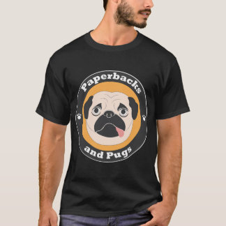 T-shirt logo David Sodergren Paperbacks et Pugs