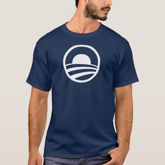 T-shirt Logo de Barack Obama Biden "O" (blanc) (Devant)