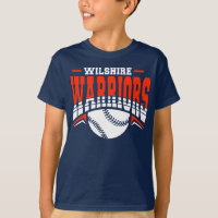Logo de base-ball blanc Wilshire Warriors