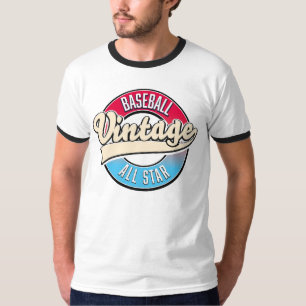 T-shirt logo de baseball All Star