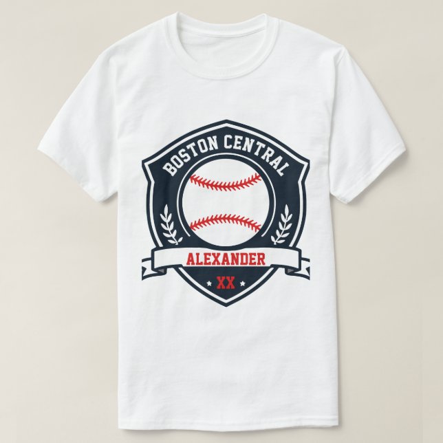 T-shirt Logo de baseball cool Personnaliser (Design devant)