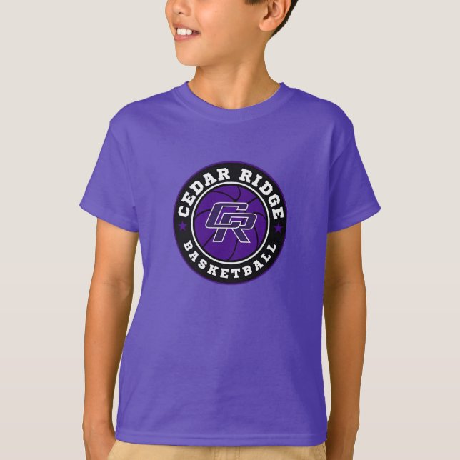T-shirt Logo de basket-ball CRHS - Chemise violette pour e (Devant)