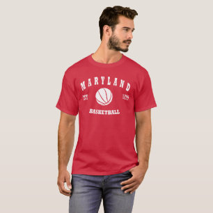 T-shirt Logo de basket-ball du Maryland rétro
