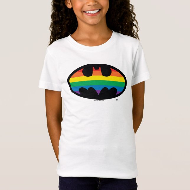 T-Shirt Logo de Batman Rainbow (Devant)