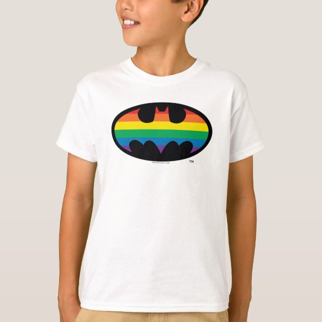 T-shirt Logo de Batman Rainbow (Devant)