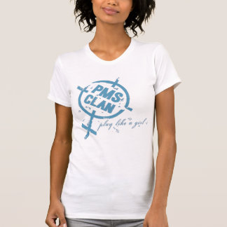 T-shirt Logo de bleu de chemise de PMS
