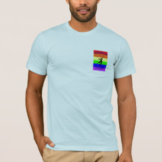 T-shirt Logo de bonhommes d'arc-en-ciel