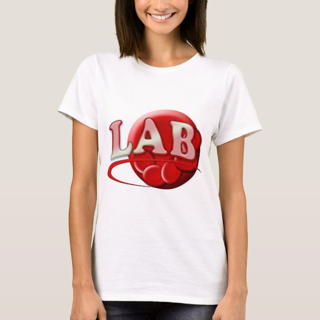 T-SHIRT LOGO DE BOUCHON DE LABORATOIRE RBC MLT - CLINIQUE  (Devant)