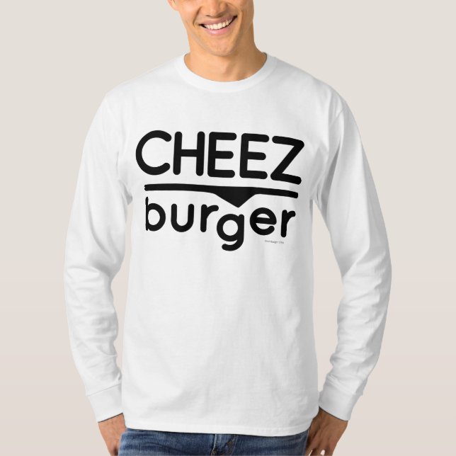 T-shirt Logo de Cheezburger (noir) (Devant)