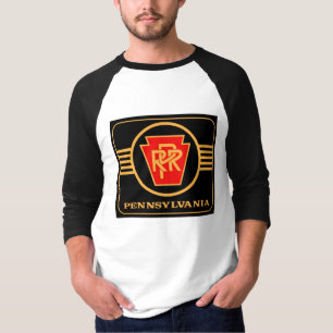 T-shirt Logo de chemin de fer de la Pennsylvanie, longue
