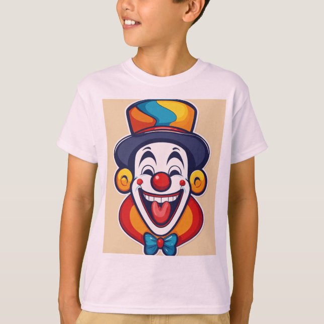 T-shirt Logo de clowns sympa pour les enfants (Devant)
