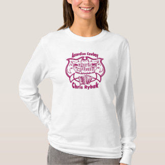 T-shirt Logo de cowboy d'accordéon - FUCHSIA