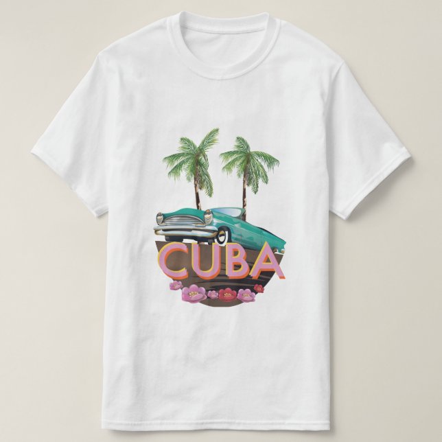 T-shirt Logo de Cuba Classic Car (Design devant)
