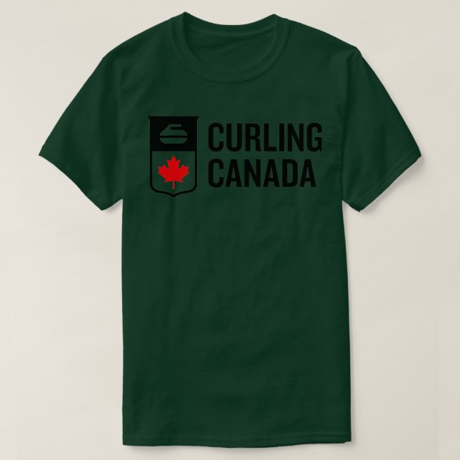 T-SHIRT LOGO DE CURLING CANADA (Design devant)