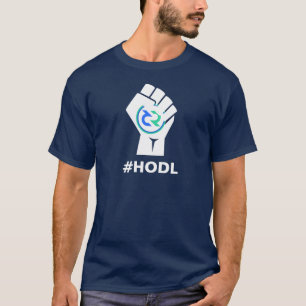 T-shirt Logo de DCR de HODL Decred : Blanc