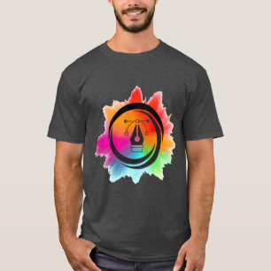 T-shirt Logo de design numérique créatif avec éclaboussure