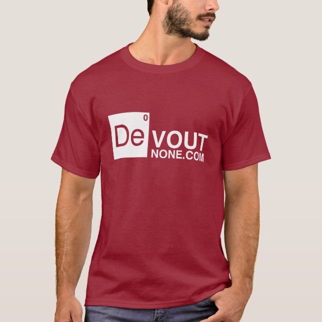 T-shirt logo de DevoutNone.com (Devant)