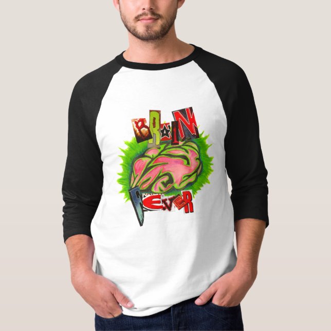 T-shirt Logo de fièvre de cerveau (Devant)