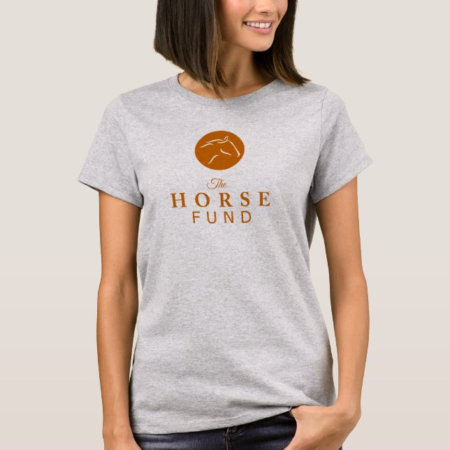T-shirt Logo de fonds de cheval (Devant)