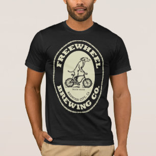 T-shirt Logo de Freewheel Brewing Co. - Crème (avant seule