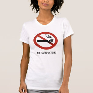 T-shirt Logo de géologie de la zone de subduction drôle
