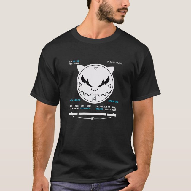 T-shirt Logo de Grydscaen anime "Black Holes" (Devant)