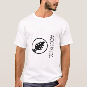 T-shirt Logo de guitare acoustique
