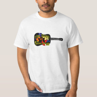 T-shirt logo de guitare de hors-la-loi de pays de hardin