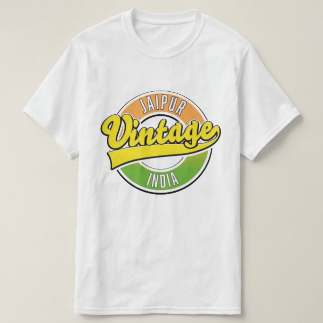 T-shirt logo de jaipur vintage (Design devant)